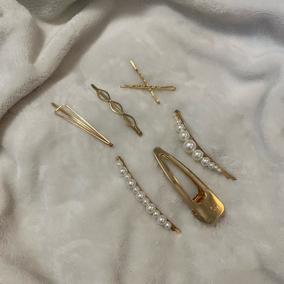 11 PEICE LARGE PEARL HAIR CLIPS/PINS - Picture 3 of 3